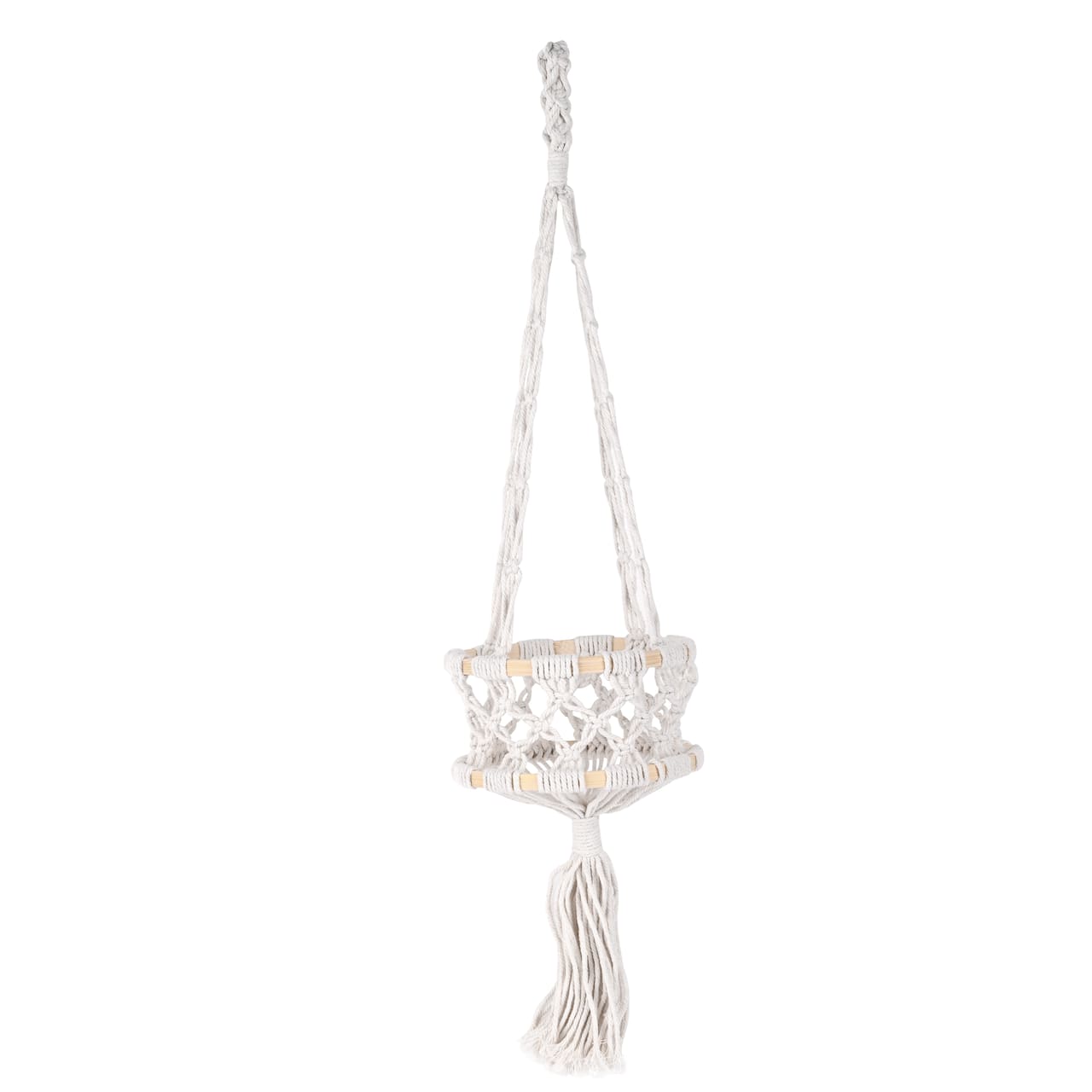 Panier suspendu en macramé de 66 cm (26 po) par Ashland